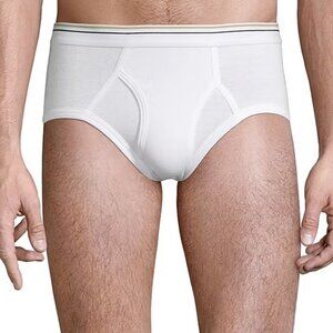 Stafford Low-Rise Mens 6 Pack Briefs 325616 100% Cotton - White Sz XXL 925367